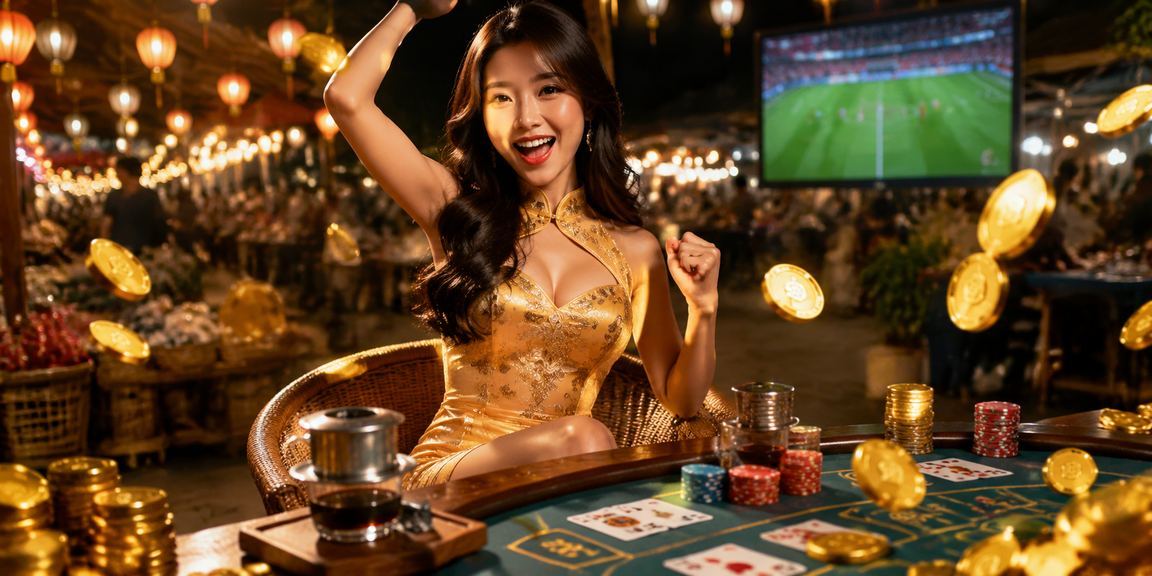 Người chơi baccarat mặc áo dài tại Phú Quốc